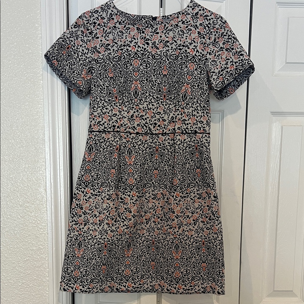H&M jacquard embroidered mini Dress